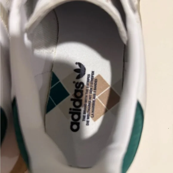 Adidas White and Green Samba Sambae Size 6 Women - Picture 6 of 9